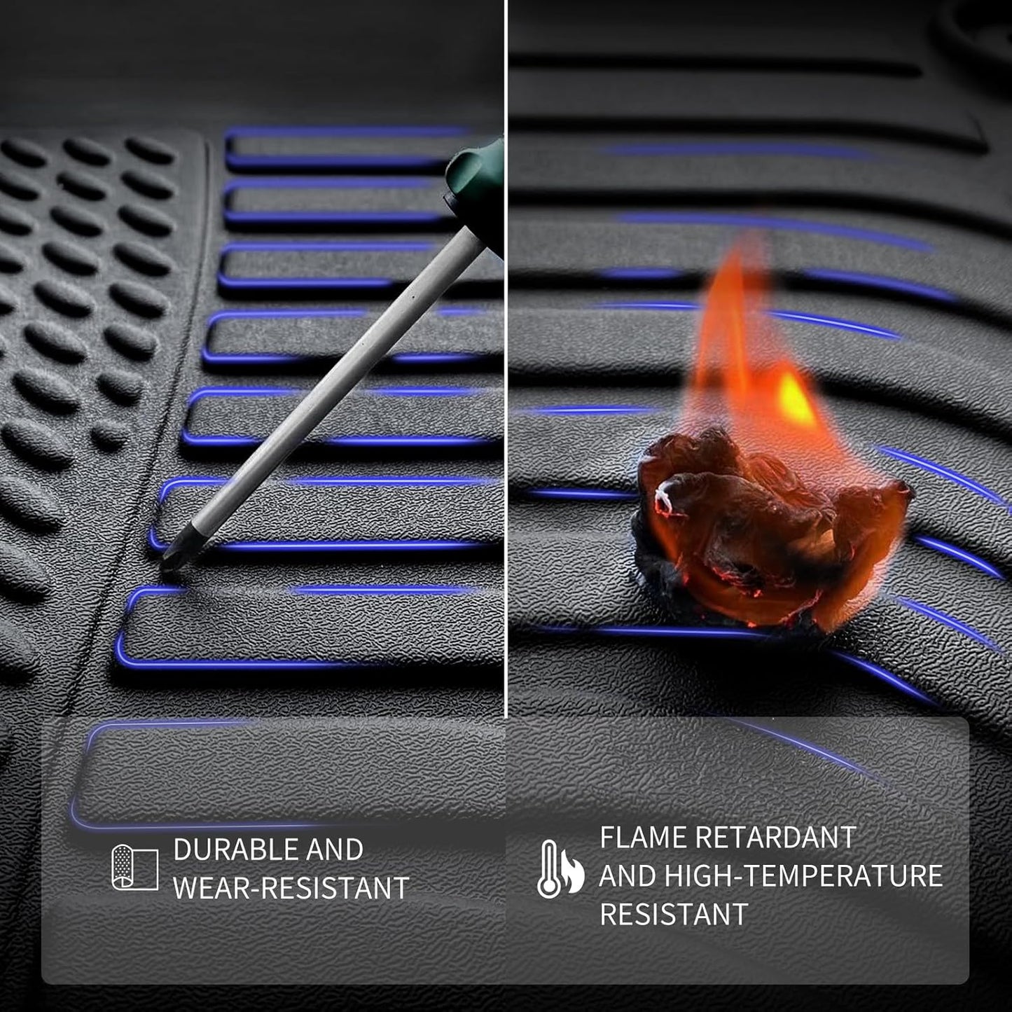 KELCSEECS Floor Mats & Cargo Liner Custom for Murano 2025 All Weather Car Mats TPE Floor Liners Murano Accessories