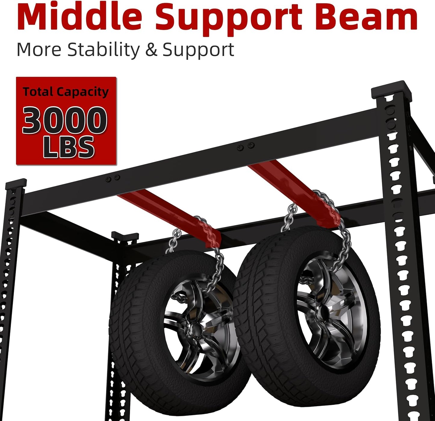 3 Packs 48" W x 24" D x 72" H Adjustable Garage Storage Shelves - 5-Shelf Heavy Duty Shelving Unit, Metal Utility Storage Organizer Racks for Warehouse Pantry Closet Kitchen, Black