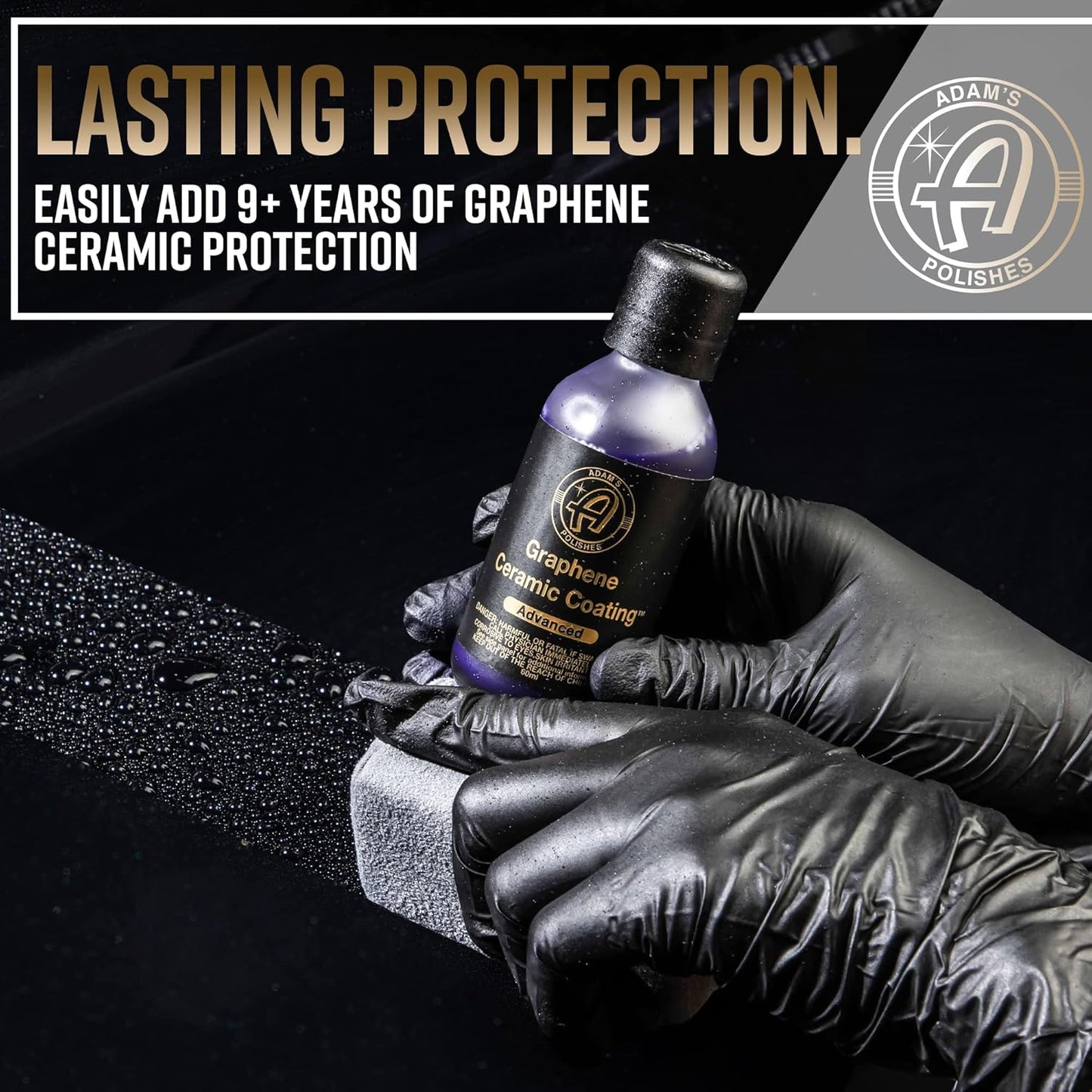 Adam's Polishes Advanced Graphene Ceramic Coating - 10H Graphene Coating for Auto Detailing, 9+ Years of Car Protection & Patented UV Technology