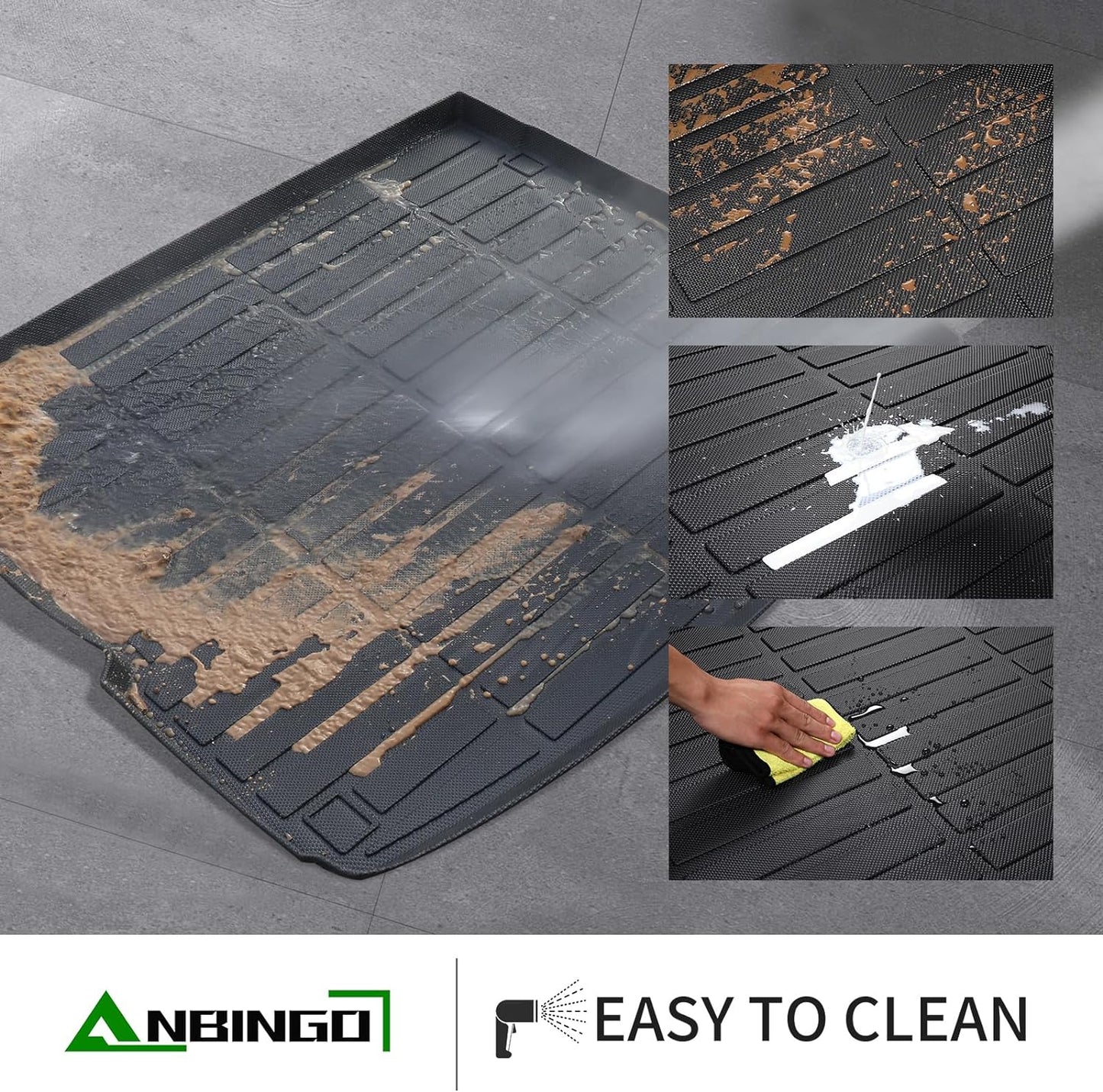 ANBINGO® Floor Mats & Cargo Liner Custom for Kia K4 LX | LXS | EX | GT-Line | GT-Line Turbo 2025 All Weather Car Mats TPE Floor Liners K4 Accessories