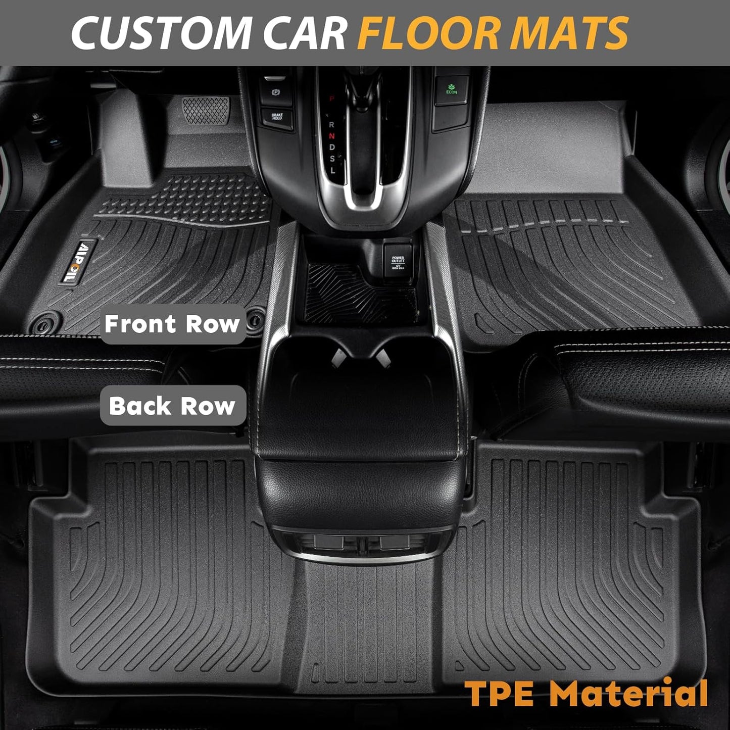 AIPOIL® Floor Mats for 2011-2014 Ford Explorer 7 Seats | All-Weather | Easy to Clean | All-Round Protection丨Full Set Automobile mats Accessories.