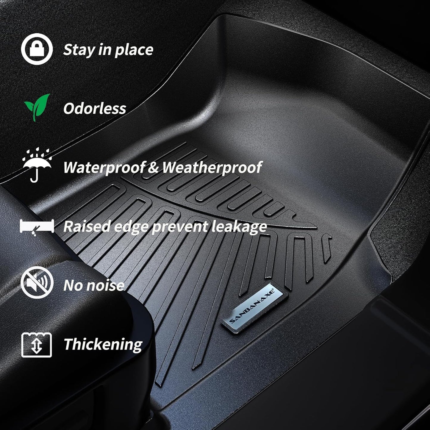 All-Weather Floor Mats & Cargo Liner | Custom Fit for 2026 Honda Passport | TPE Material, Anti-Slip Protection Floor Mats ﻿