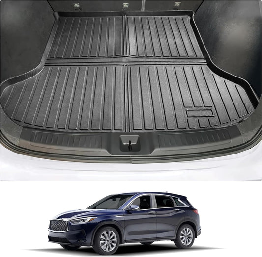 Cargo Mats Fit for Infiniti QX50 2025-2019/2022-2025 Infinit QX55 Trunk Mats，All-Weather TPE Cargo Trunk Liner Protector for 2019-2025 Infiniti QX50/2022-2025 Infinit QX55 Accessories (Cargo Liner)
