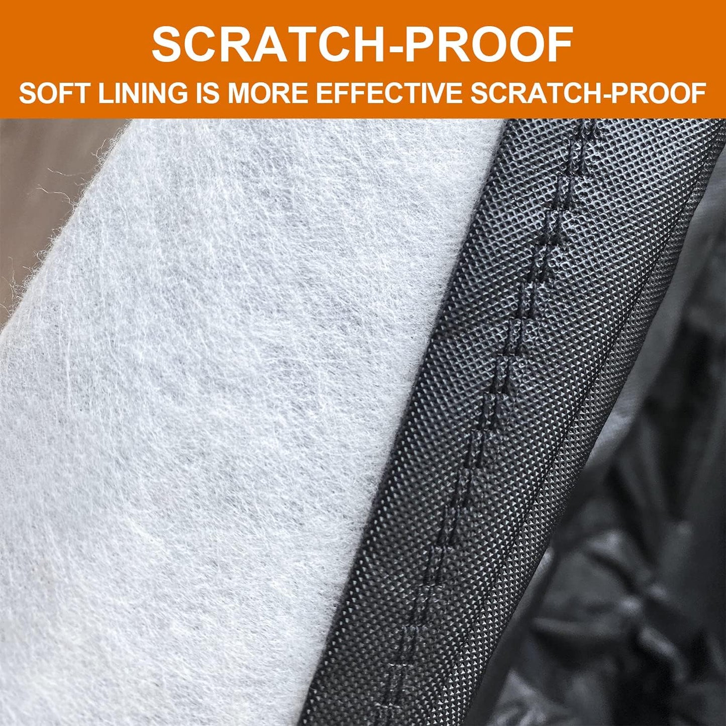 kayme 7 Layers Heavy Duty SUV Car Cover Waterproof All Weather, Full Exterior Cover Fit for Ford Explorer, Toyota Highlander, BMW X5, Mercedes GLE, etc. Universal Fit for SUV Jeep (191-200 inch)