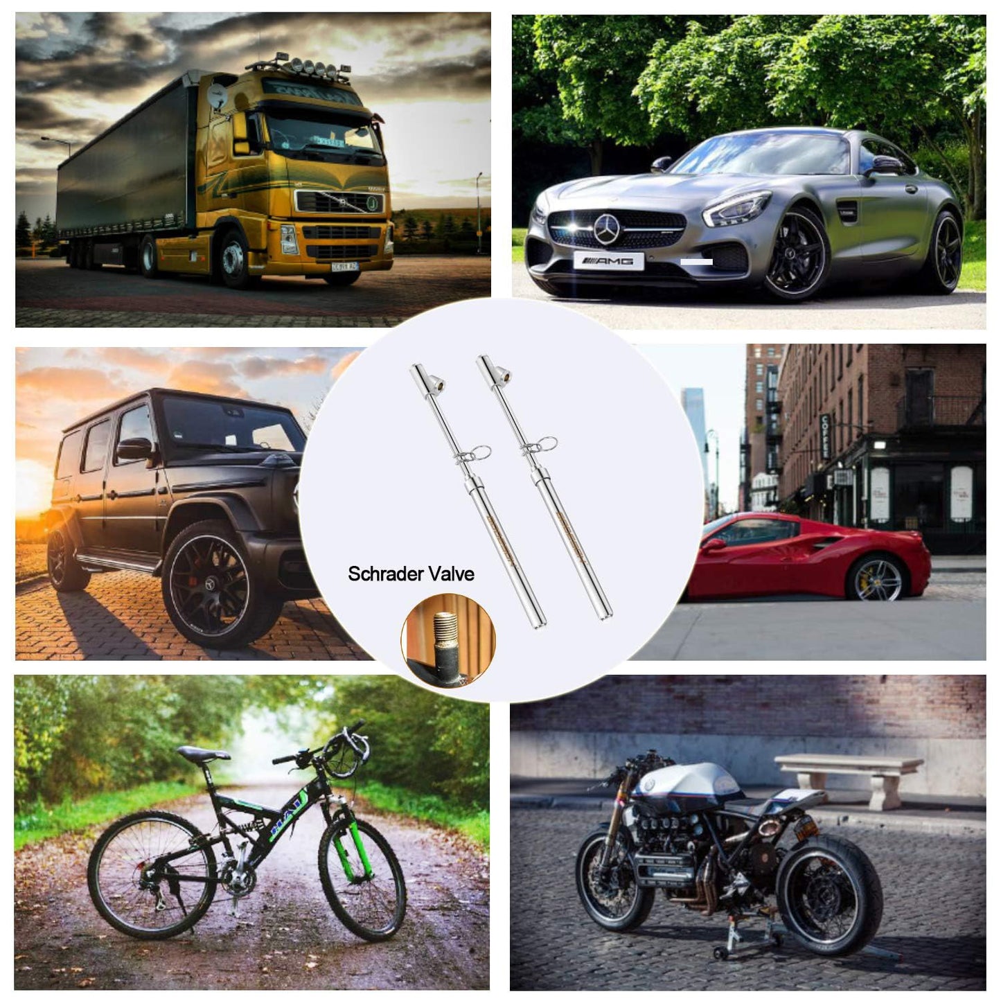 GODESON Dual Head Tire Pressure Gauge,Heavy Duty Pen Tire Gauge Range 10-150PSI; 1-10kg/cm2,Dual Head Truck Air Pressure Gauge (Pack of 20)…