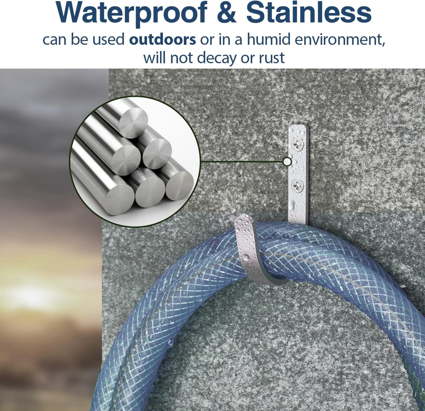 10-Pack Wall Hooks for Hanging Towel/Coat - 22LB Screw in Metal Hanger Wall Mount, for Outdoor, Closet, Door, Bathrooms, for Backpack, Robe, Silver