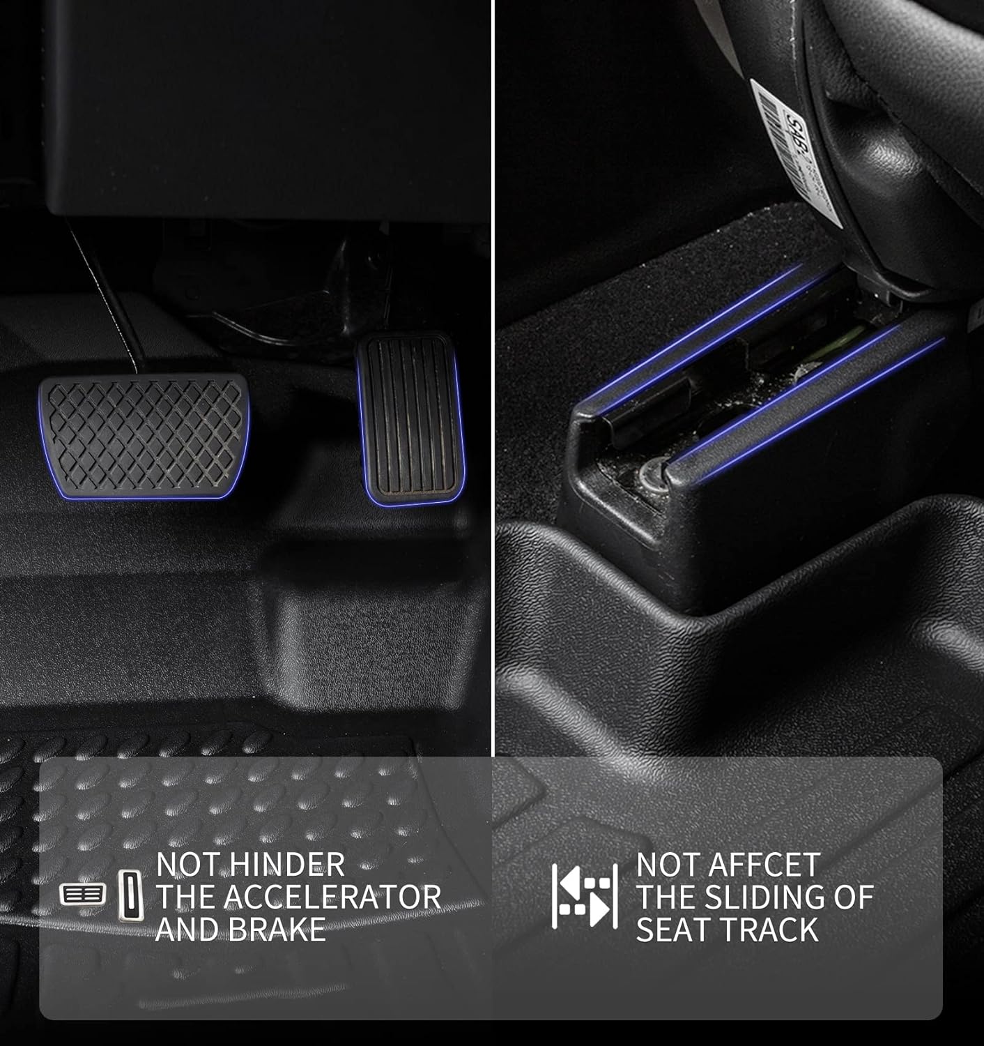 KELCSEECS Floor Mats Custom for 2012 2013 2014 2015 2016 2017 Chevy Equinox & GMC Terrain/Terrain Denali All Weather Guard Floor Liners 1st& 2nd Row Chevrolet Accessories Black