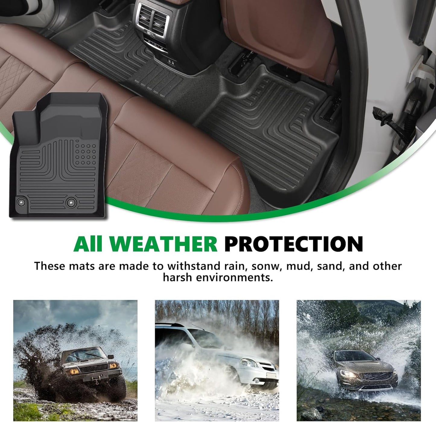 for Audi Q5/SQ5 Floor Mats 2025 2024 2023 2022 2021 2020 2019 2018 (Not for Q5 PHEV Models),Car Mats for Audi Q5/SQ5 All Weather Floor Mats Cargo Liner Accessories 2018-2025