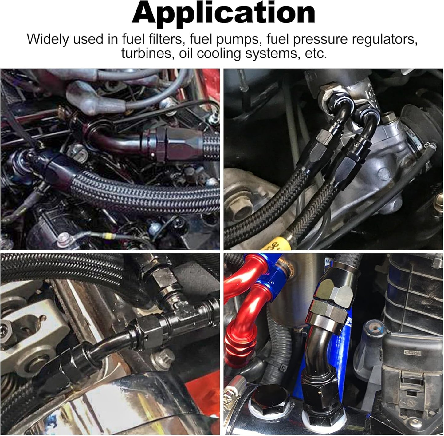 EVIL ENERGY 6AN 120 Degree One Piece Full Flow Hose End Fitting Swivel For CPE Braided Hose