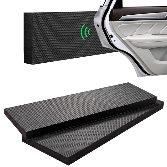 Spurtar Garage Wall Protector, 2 Pack Garage Car Door Protector and Mesh Fabric Thick Adhesive Padding, Resilient EVA Foam Car Door Bumper Guards for Parking Aid, 15.7" x 5.9“x 3/4"
