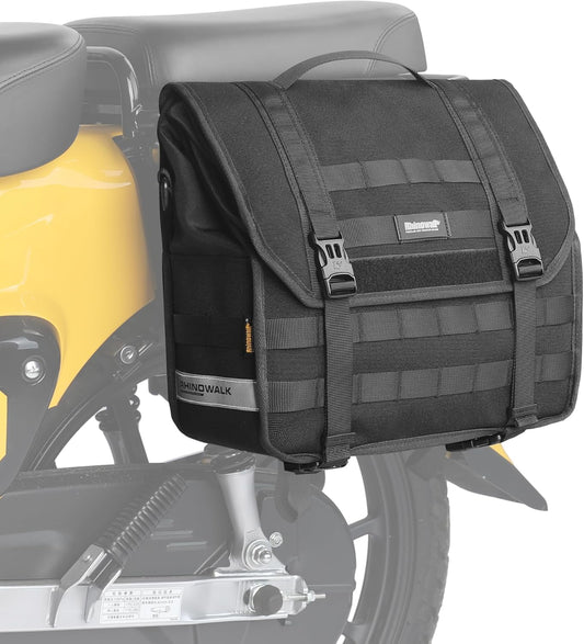 Rhinowalk Motorcycle Saddlebags, Waterproof Saddlebags, Quick Release 13L Single Side Hanging Bag Motorcycle Accessories