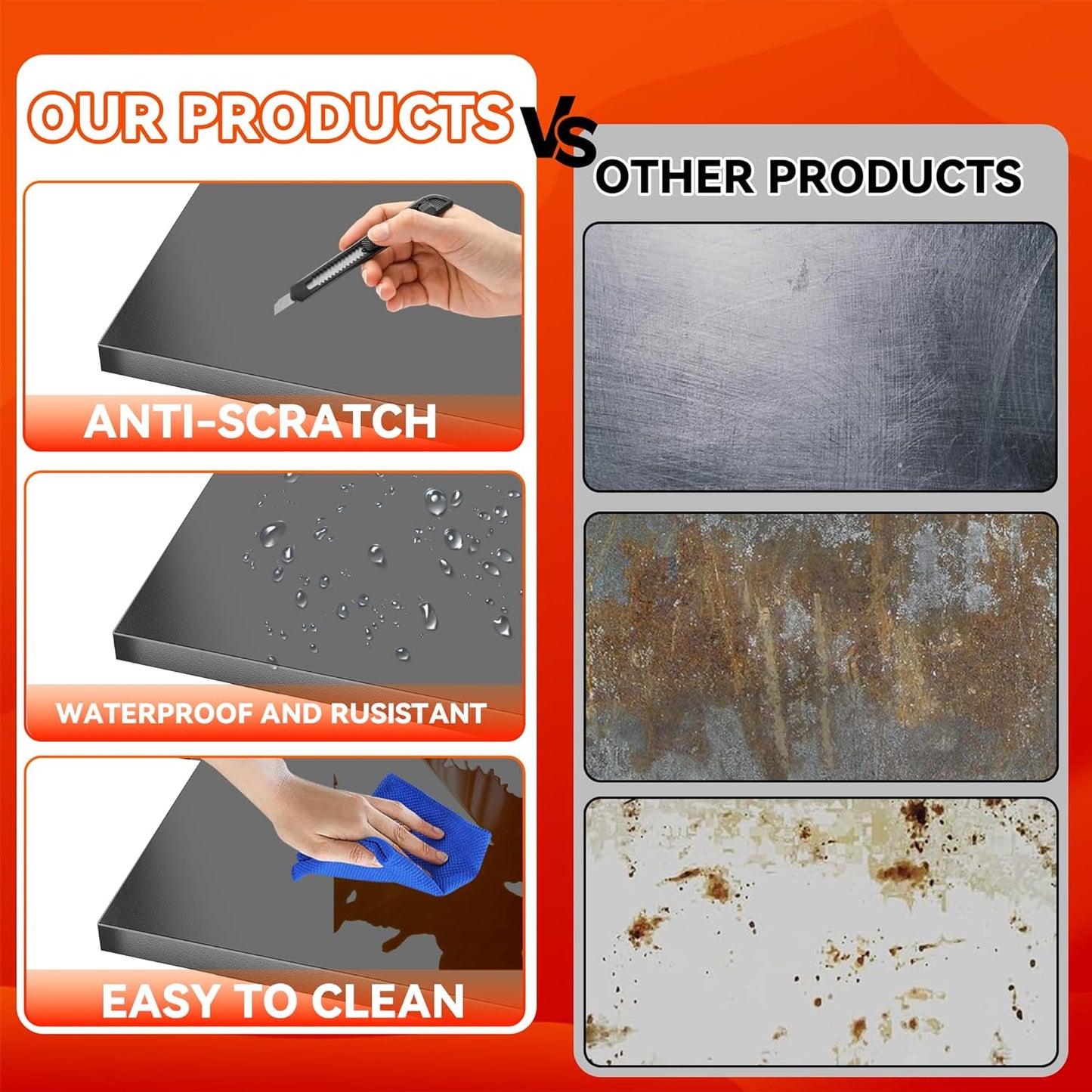 Garage Shelving 3000LBS Heavy Duty Shelving Units and Storage Shelves Adjustable 5 Tier Metal Shelving for Kitchen,Utility Room and Basement, 13.78" Dx31.50 Wx77.44 H, Black