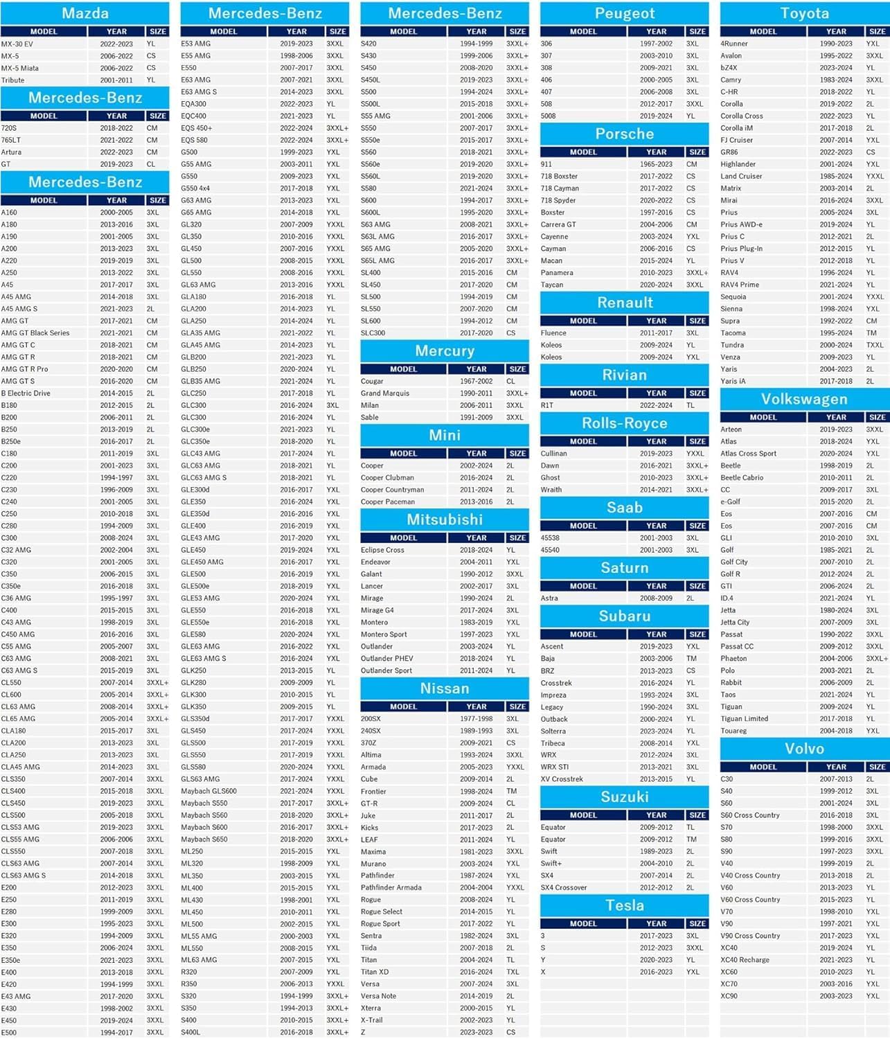 Tecoom Hard Shell Waterproof Car Cover, Zipper Design for All Weather, UV-Proo and Windproof, Fits 206-215 Inches Full-Size SUV/Van, Indoor Outdoor Use