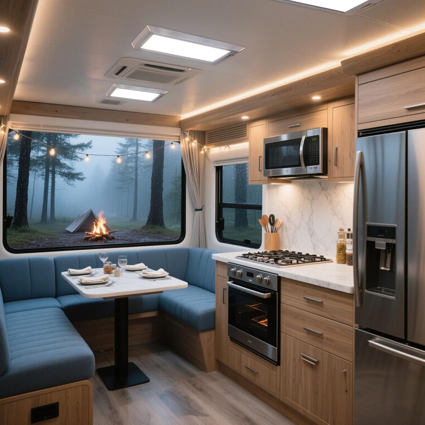 4 Pack RV Lights Interior,3 Color RV LED Super Bright Fixture,12V RV Ceiling Dome Light with ON/Off Dimmable Switch Energy Saving Gift Package for RV/Camper/Car/Trailer/Boat