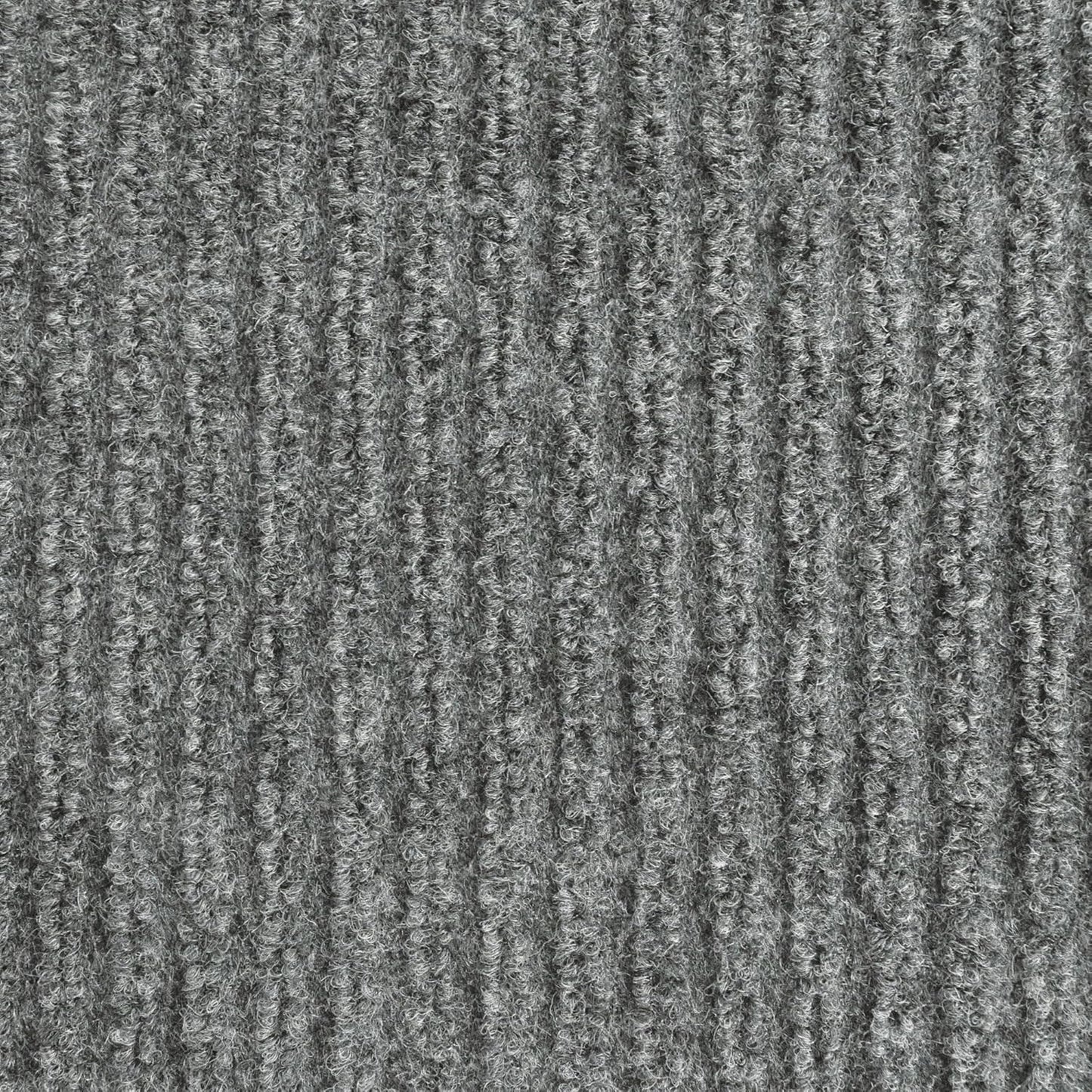 iCustomRug Spartan Weather Warrior Duty Indoor/Outdoor Utility Ribbed in 3ft,4ft,6ft Widths 70 Custom Sizes with Natural Non-Slip Rubber Backing 4'X44' in Grey