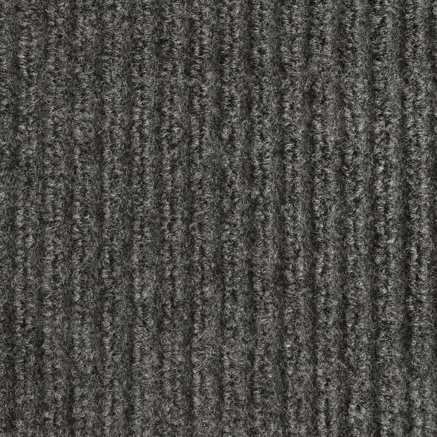 iCustomRug Spartan Weather Warrior Duty Indoor/Outdoor Utility Ribbed in 3ft,4ft,6ft Widths 70 Custom Sizes with Natural Non-Slip Rubber Backing 4'X72' in Charcoal