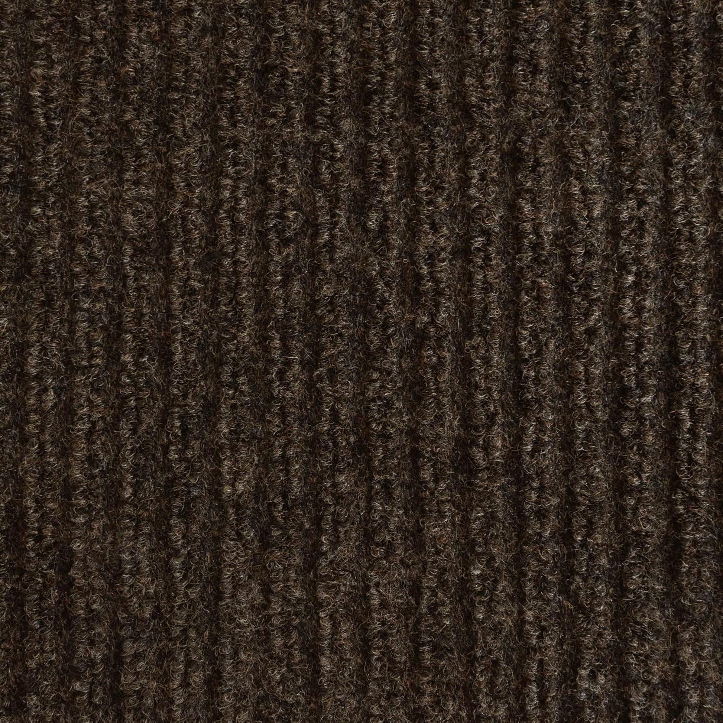 iCustomRug Spartan Weather Warrior Indoor/Outdoor Utility Ribbed Carpet Runner with Non-Slip Thermoplastic Rubber Backing, 6ft X 58ft in Brown