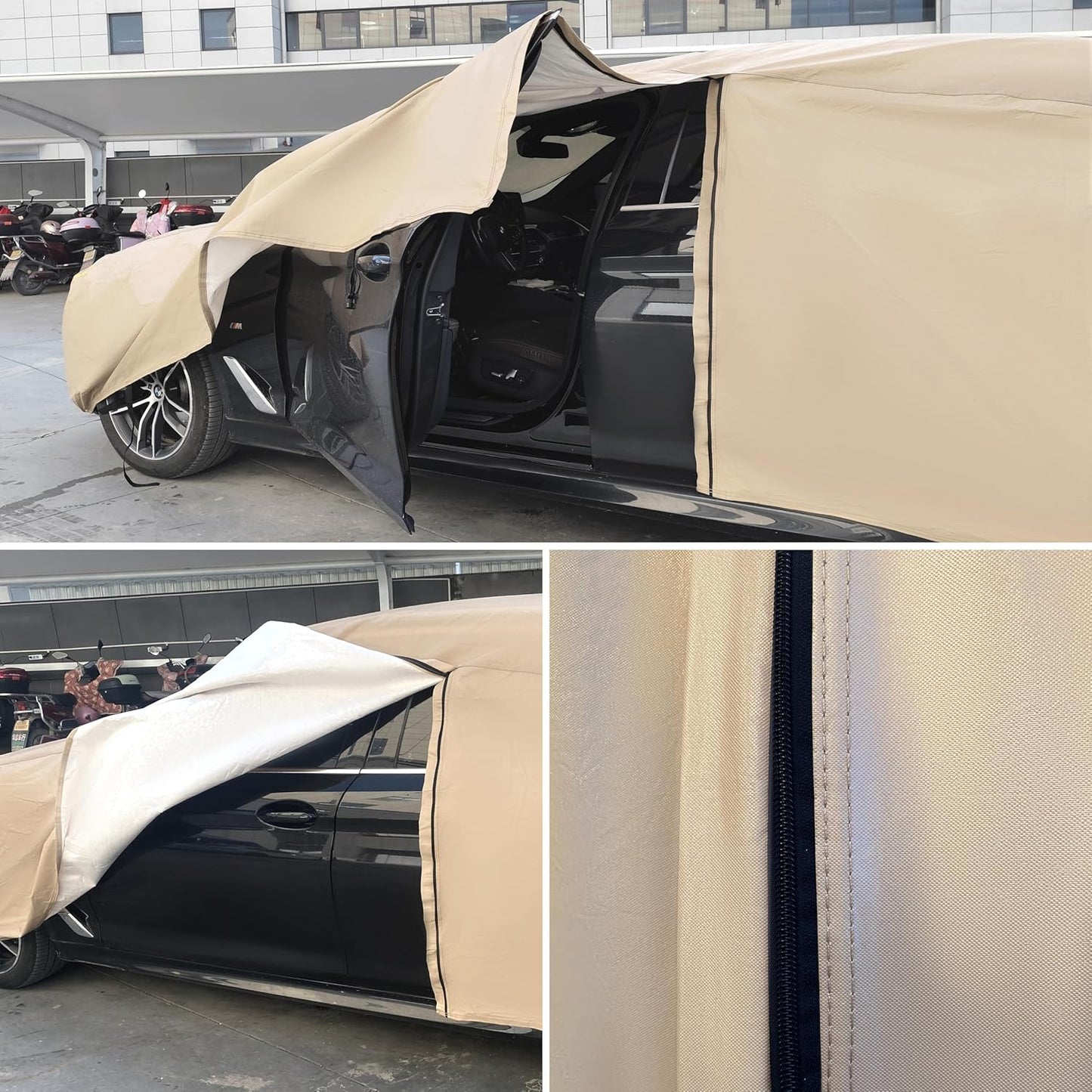 Heavy Duty Outdoor Car Cover Custom Fit for Ford F250/F350, Windproof All Weather Waterproof Sun Rain UV Dust Snow Protection Outdoor Car Covers