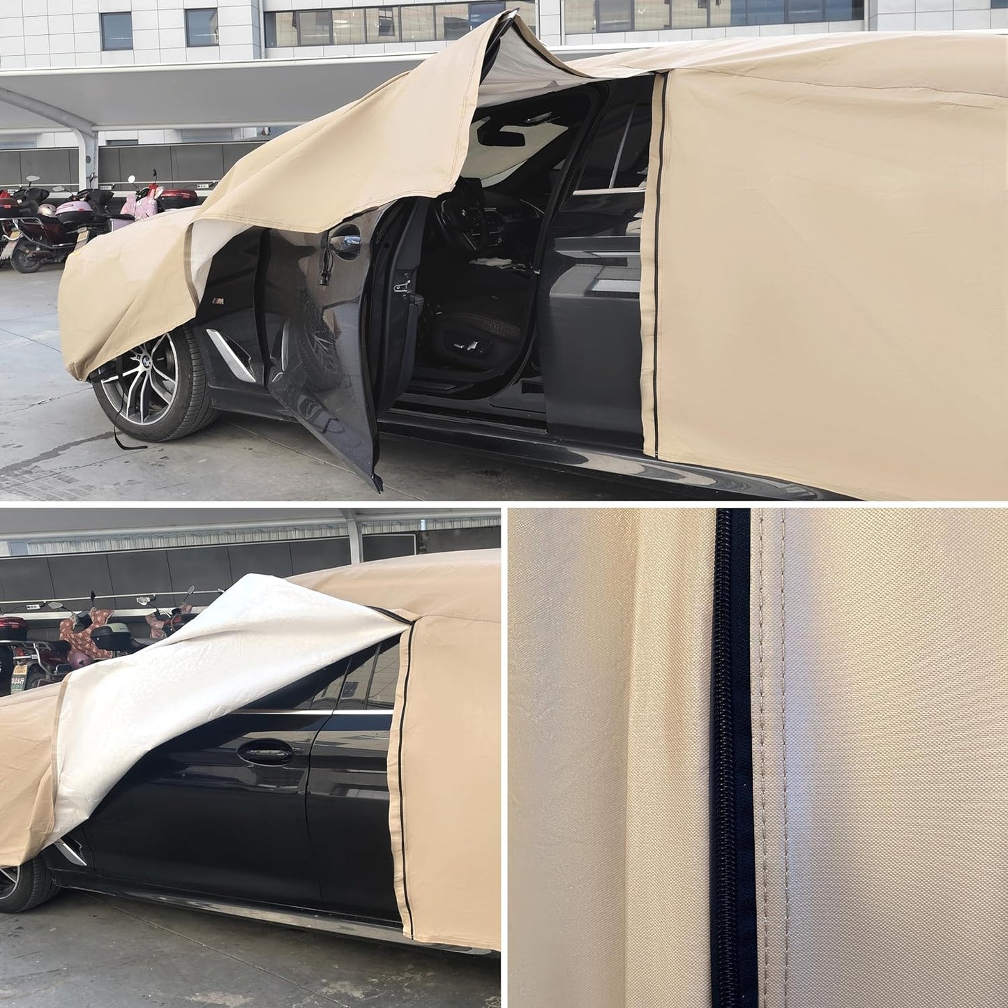 Heavy Duty Outdoor Car Cover Custom Fit for Hummer H2,Windproof All Weather Waterproof Sun Rain UV Dust Snow Protection Outdoor Car Covers