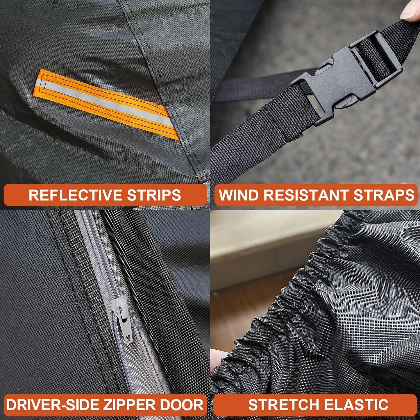 Kayme 7 Layers SUV Car Cover Custom Fit for Kia Sportage (1994-2025) Waterproof All Weather for Automobiles,Outdoor Full Cover Rain Sun UV Protection.Black